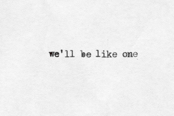 we'll be like one 