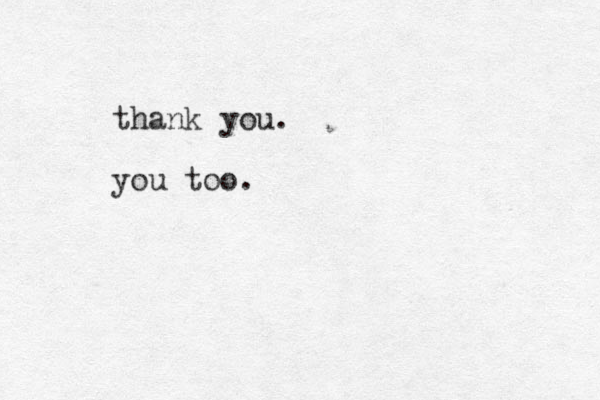 thank you. you too.