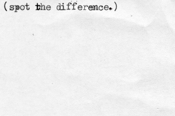 (spot rhe t t difference.)