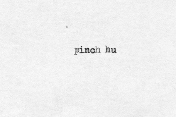 pinch hu