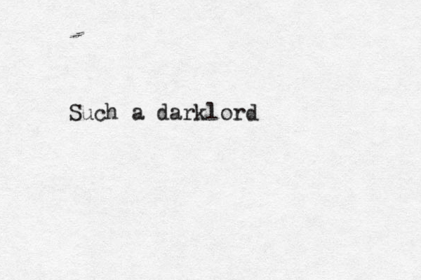 Such a darklord