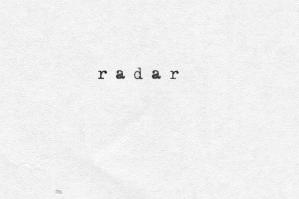 r a d a r