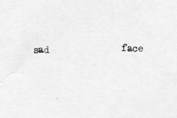 sad face 