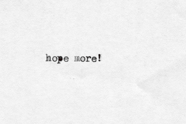 hope more!