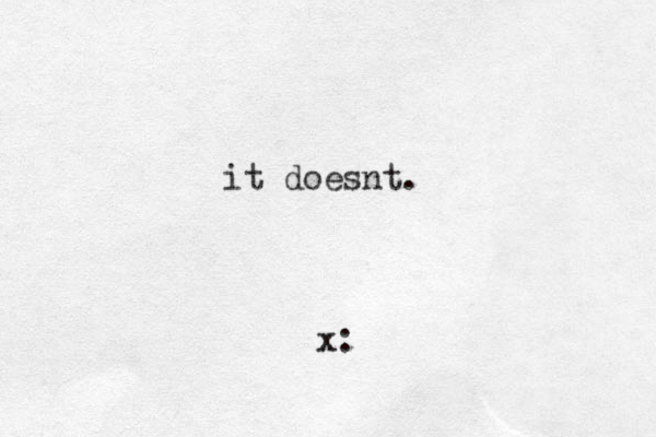 it doesnt. x: