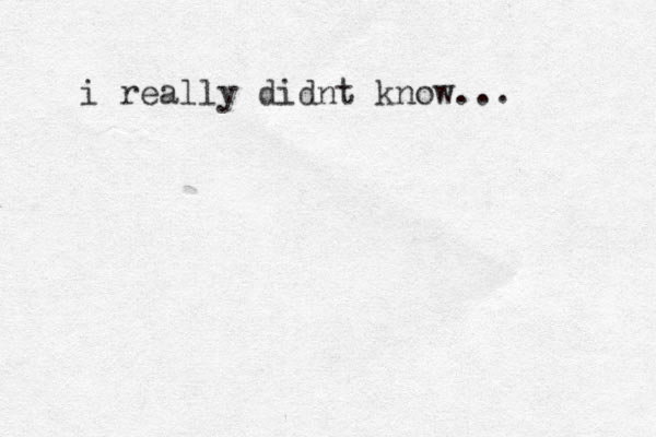 i really didnt know...
