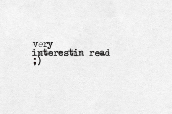 very interestin read ;)