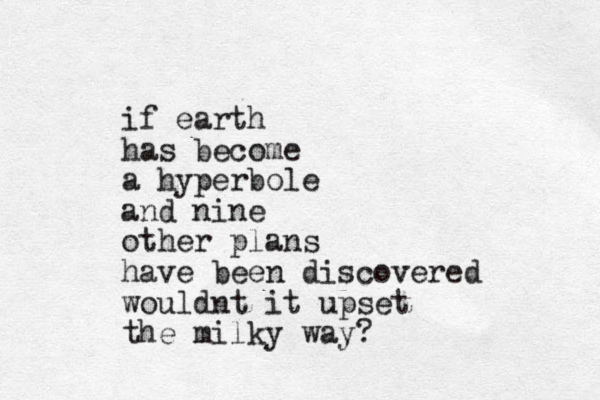 if earth has become a hyperbole and nine other plans have been discovered wouldnt it upset the milky way?
