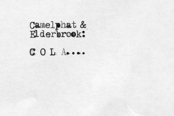Camelphat & Elderbrook: C O L A....
