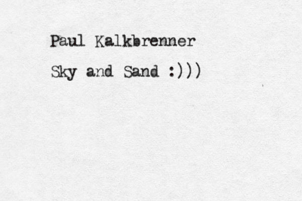 Paul Kalkbrenner Sky and Sand :)))
