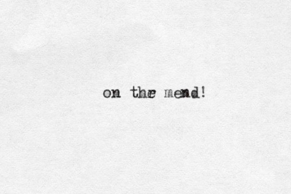 on thr e mend! 