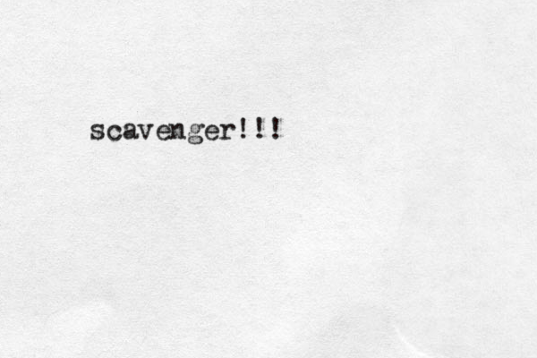 scavenger!!!