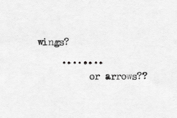 wings? or arrows?? ........ 