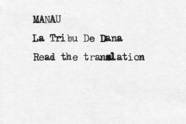 MANAU La Tribu De Dana Read the translation
