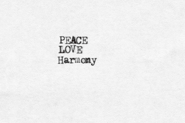 PEACE LOVE Harmony