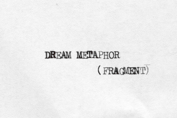 DREAM METAPHOR (FRAGMENT) 