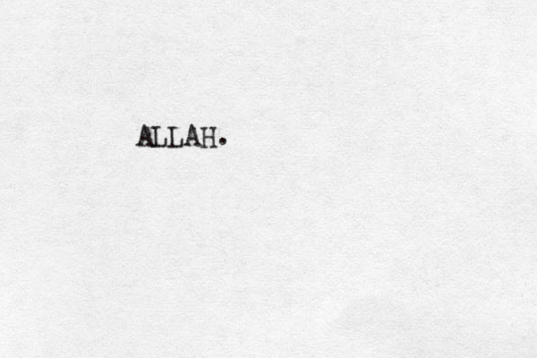 ALLAH.