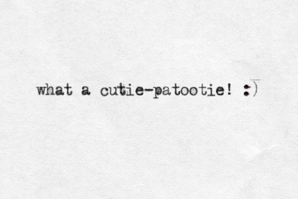 what a cutie-patootie! :) 