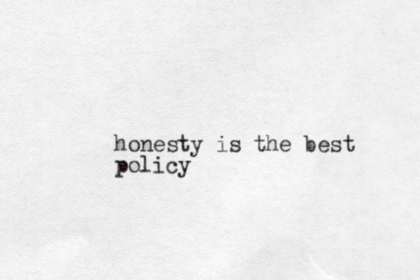 honesty is the best policy