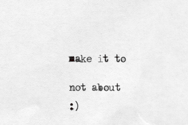 make it to not about :) 