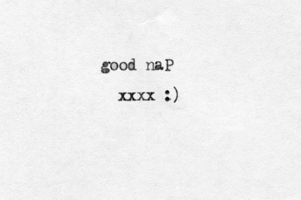 good naP xxxx :)
