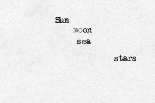 Sun moon sea stars 