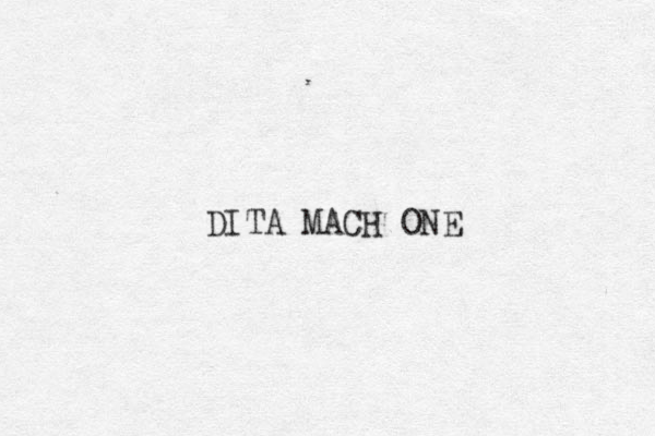 DITA MACH ONE 