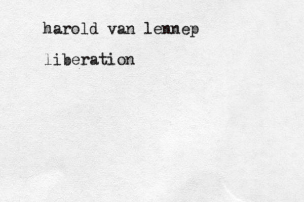 harold van lennep liberation