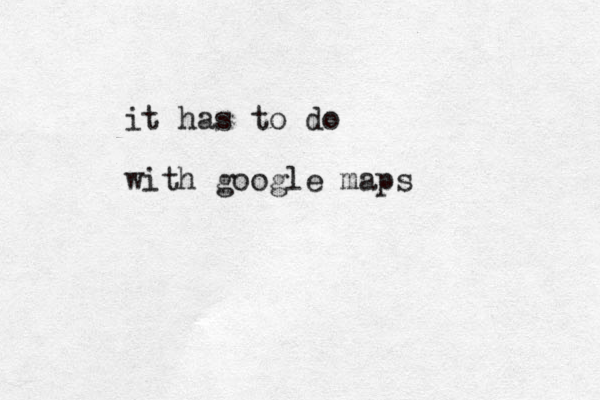 it has to do with google maps
