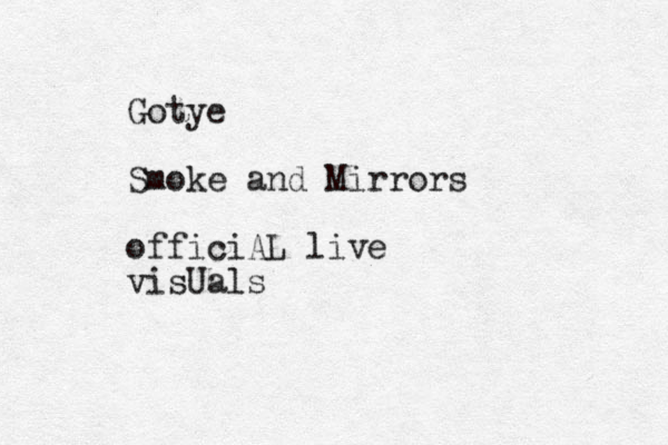 Gotye Smoke and Mirrors officiAL live visUals