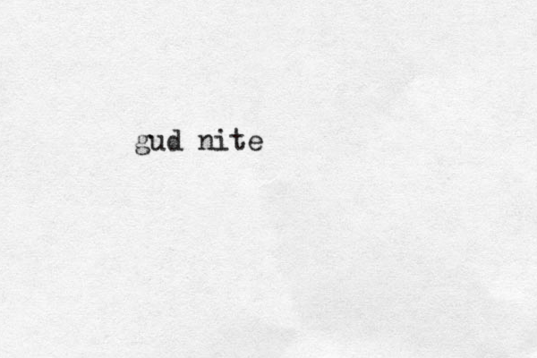 gud nite