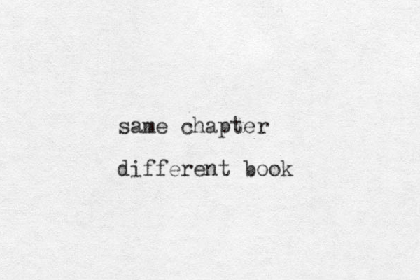 same chapter different book