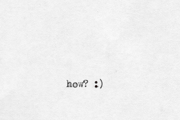 how? :)