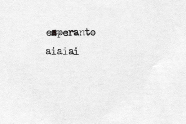 esperanto aiaiai