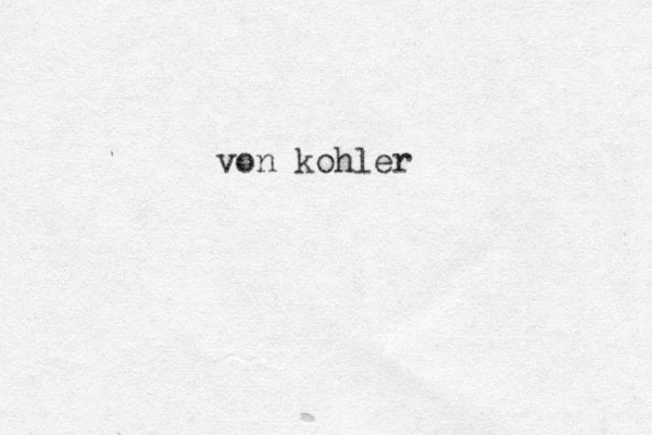 von kohler 