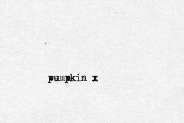 pumpkin x