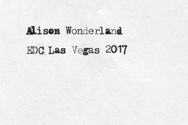 Alison Wonderland EDC Las Vegas 2017