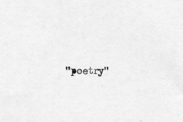 "poetry"