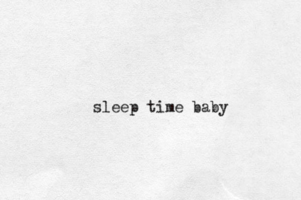 sleep time baby