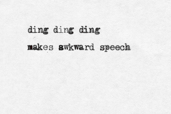 ding ding ding makes s awkward speech 