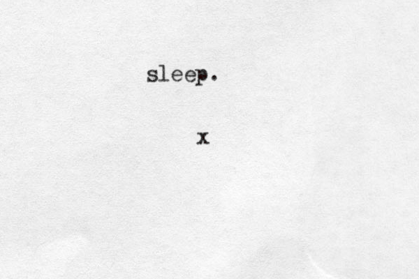 x sleep. 