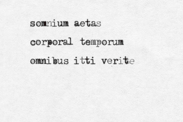 somnium aetas corporal temporum omnibus itti verite