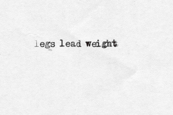 legs lead weight