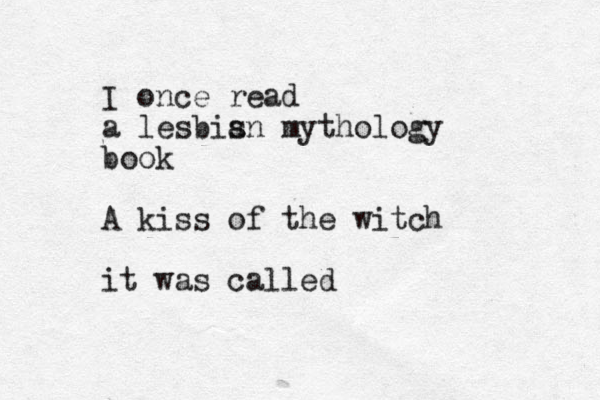 I once read a lesbis an mythology book A kiss of the witch it was called