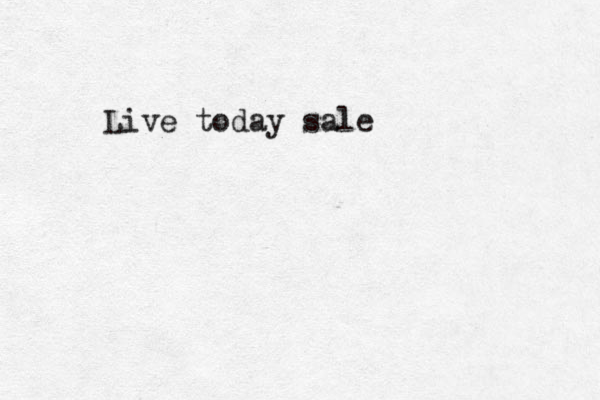 Live today sale