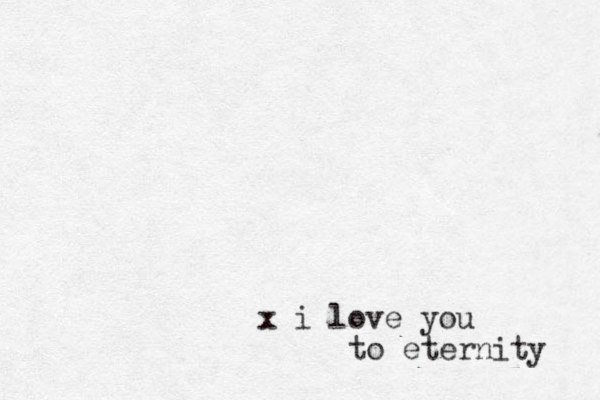x i love you to eternity 