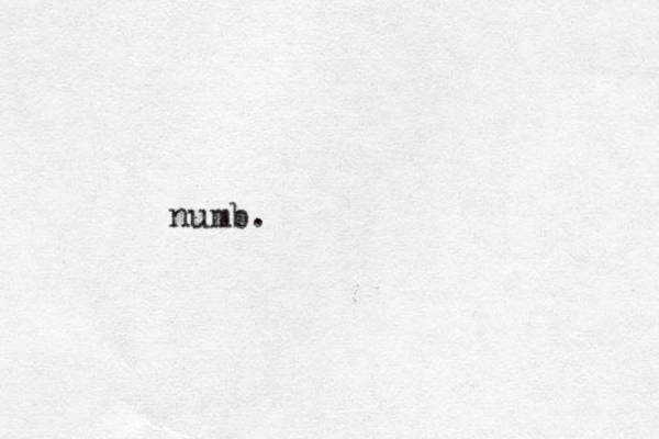 numb.