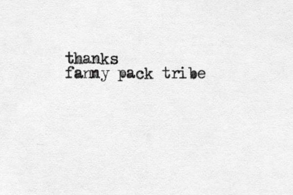 thanks fanny pack tribe