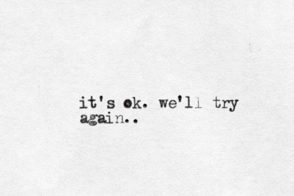 it's ok. we'll try again..