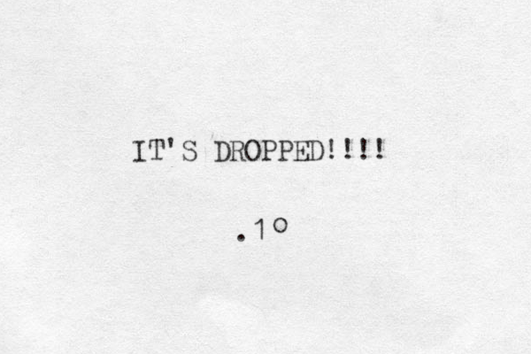 IT'S DROPPED!!!! .1 o 